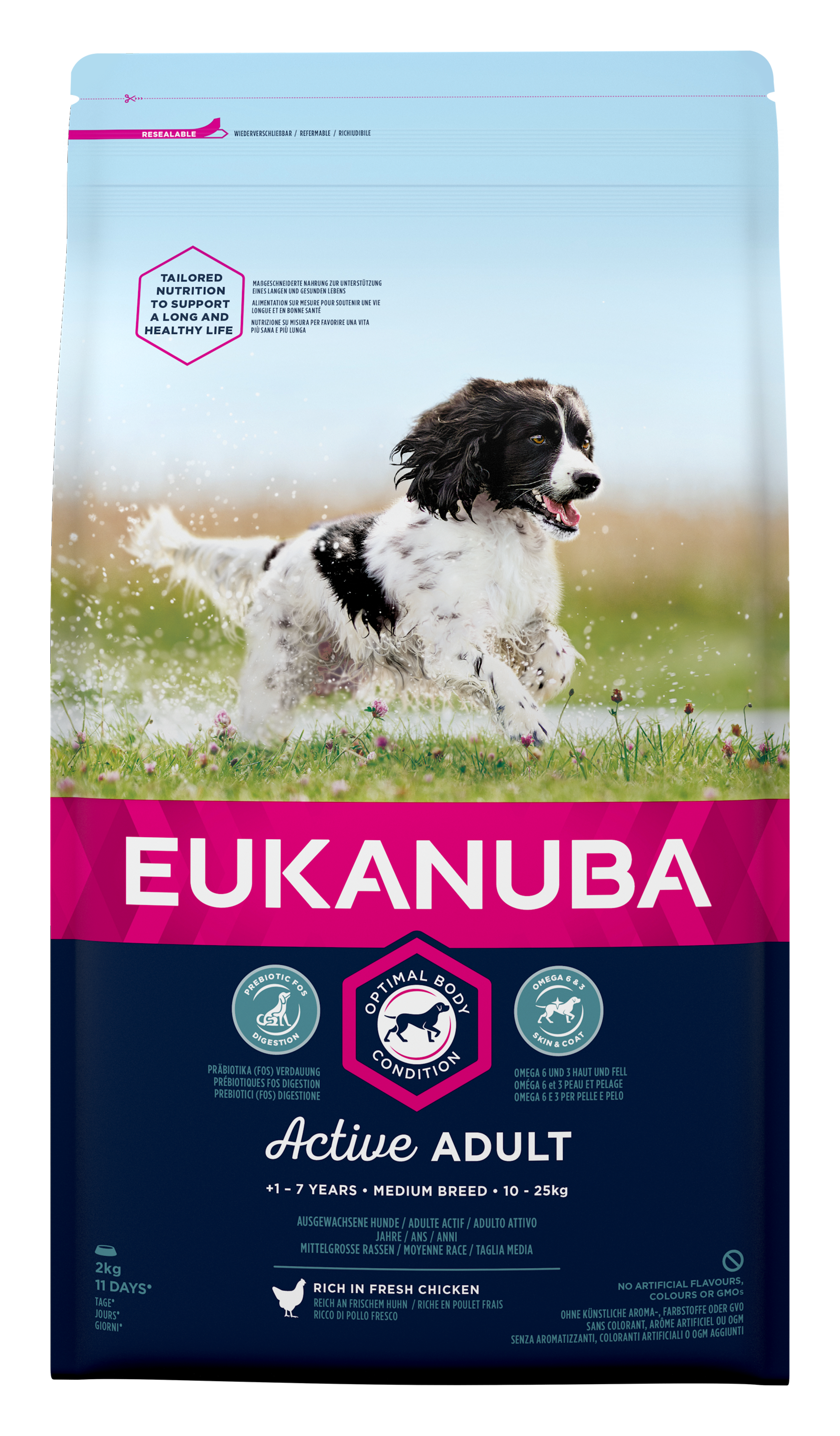 Eukanuba Active Adult Medium Breed 12kg – Creature Comforts Glasgow