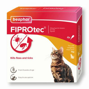 Beaphar FIPROtec® Flea & Tick Spot-On for Cats