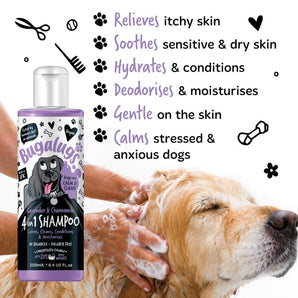Bugalugs Lavender & Chamomile 4 in 1 Calming Dog Shampoo